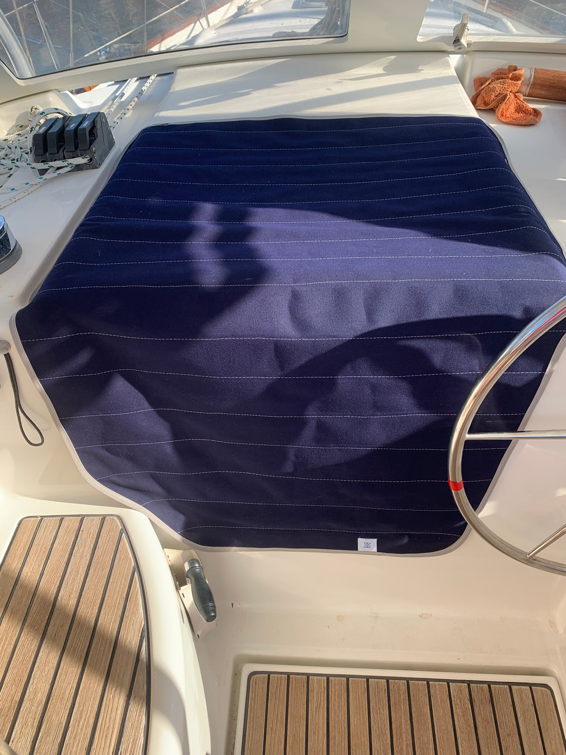 Navy & Gray Insulated Companionway Cover - Benetau