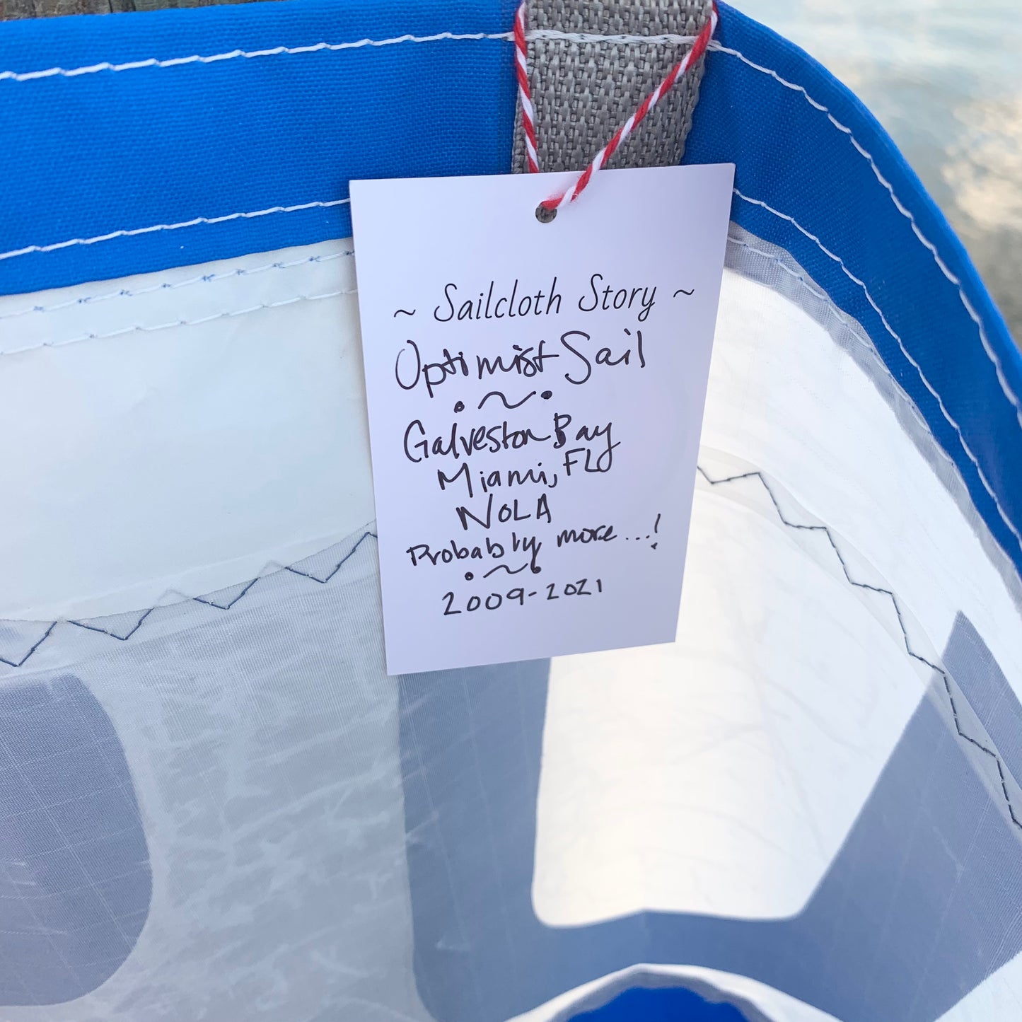 XXL Tote - USA Opti Sail & Caribbean Blue