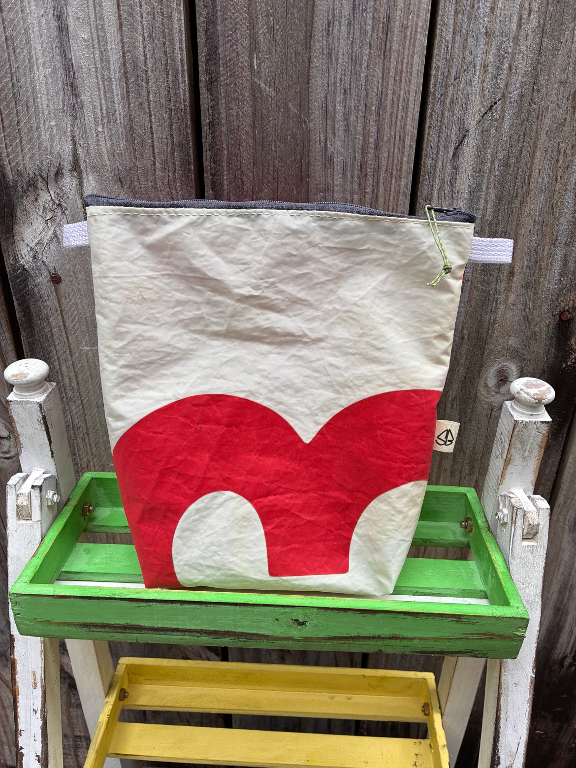 The Windward Pouch – Sailcloth Triangle Pouch | Red 53, Unlined | One of a Kind | Made from Real Sail