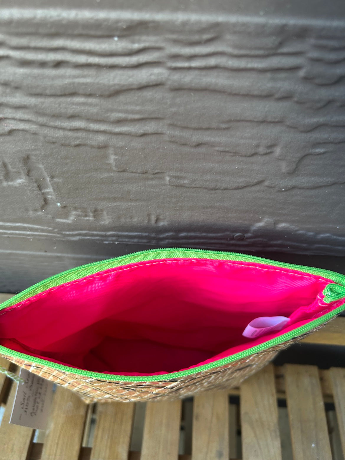 The Windward Pouch – Sailcloth Triangle Pouch | J105 Genoa, Pink Nylon Lining | One of a Kind | Made from Real Sail